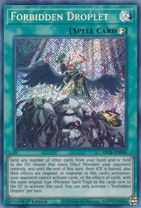 Forbidden Droplet BROL-EN090 Yu-Gi-Oh card from Brothers of Legend