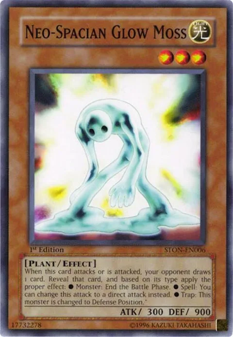 Neo-Spacian Glow Moss STON-EN006 1st Edition Yu-Gi-Oh card from Strike of Neos
