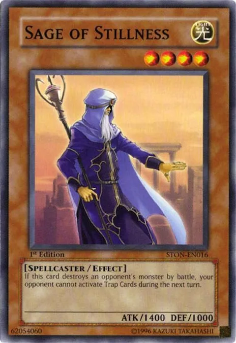 Sage of Stillness STON-EN016 1st Edition Yu-Gi-Oh card from Strike of Neos