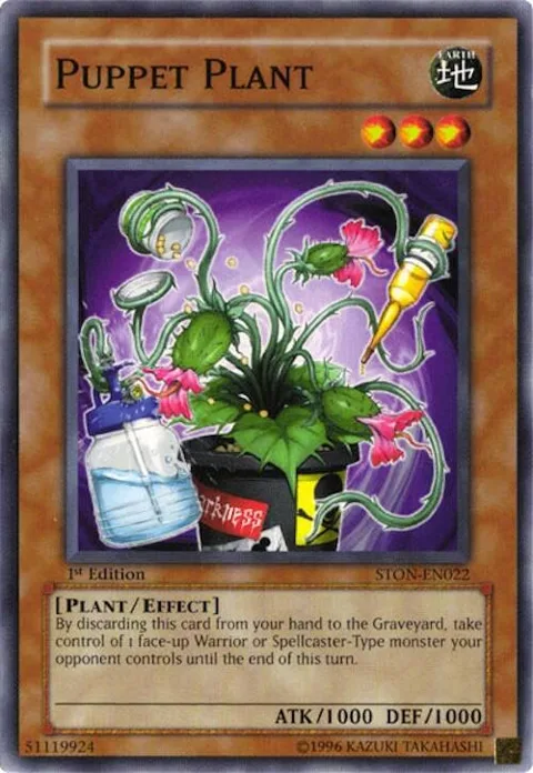 Puppet Plant STON-EN022 1st Edition Yu-Gi-Oh card from Strike of Neos