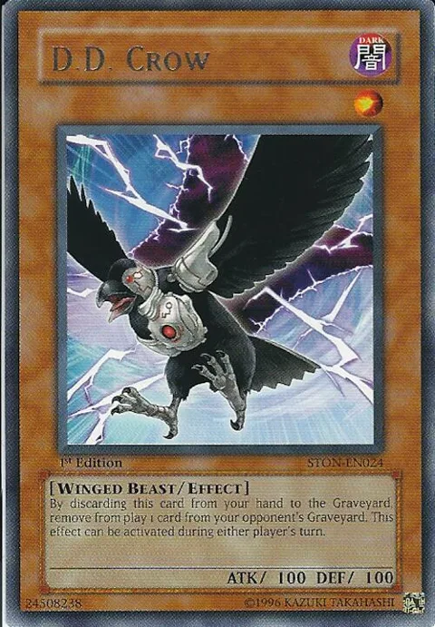 D.D. Crow STON-EN024 1st Edition Yu-Gi-Oh card from Strike of Neos