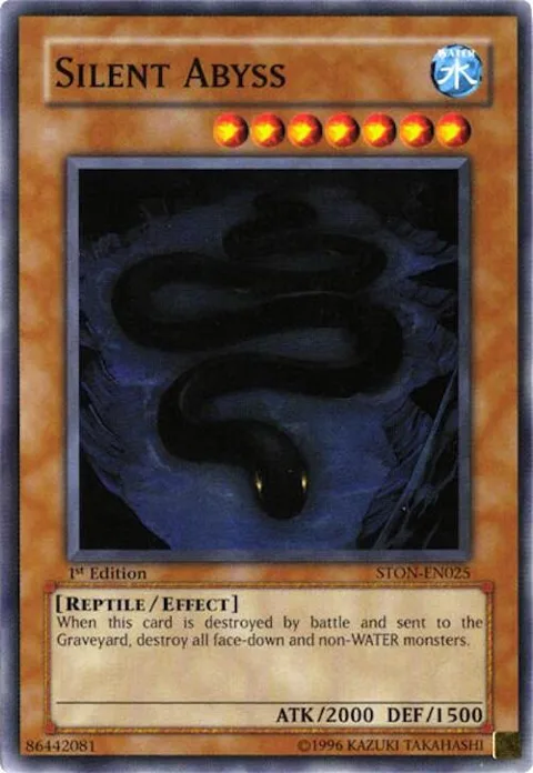 Silent Abyss STON-EN025 1st Edition Yu-Gi-Oh card from Strike of Neos