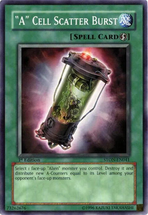"A" Cell Scatter Burst STON-EN041 Unlimited Yu-Gi-Oh card from Strike of Neos
