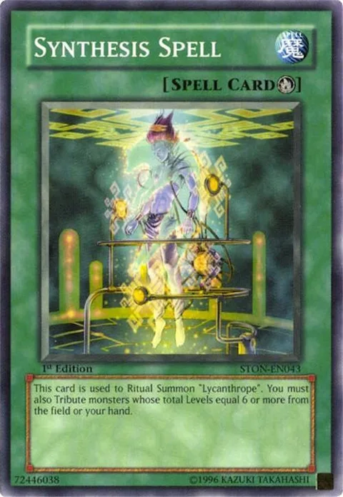 Synthesis Spell STON-EN043 Unlimited Yu-Gi-Oh card from Strike of Neos