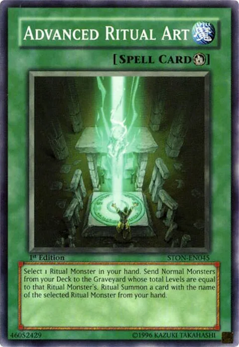 Advanced Ritual Art STON-EN045 Unlimited Yu-Gi-Oh card from Strike of Neos