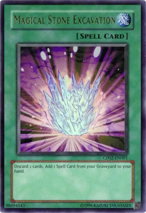 Magical Stone Excavation CP02-EN001 Yu-Gi-Oh card from Champion Pack 2