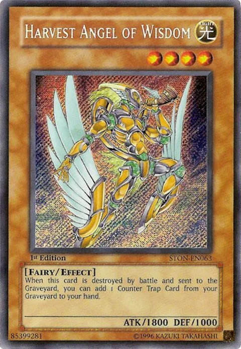 Harvest Angel of Wisdom STON-EN063 Unlimited Yu-Gi-Oh card from Strike of Neos