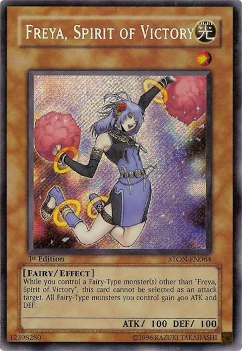 Freya, Spirit of Victory STON-EN064 1st Edition Yu-Gi-Oh card from Strike of Neos
