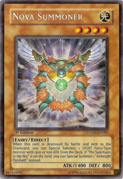 Nova Summoner STON-EN065 1st Edition Yu-Gi-Oh card from Strike of Neos