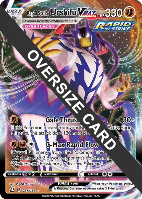 Rapid Strike Urshifu VMAX #088/163 Holofoil Pokémon card from Jumbo Cards