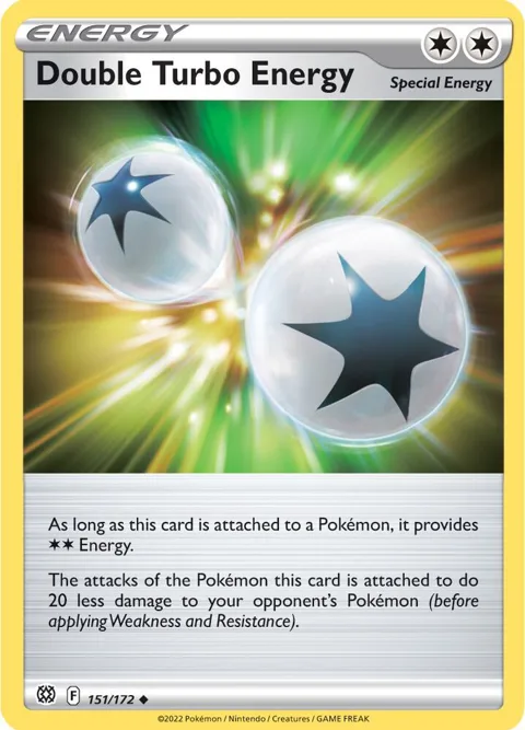 Double Turbo Energy #151/172 Pokémon card from Brilliant Stars