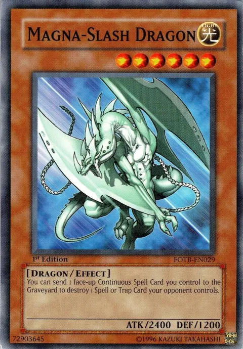 Magna-Slash Dragon FOTB-EN029 1st Edition Yu-Gi-Oh card from Force of the Breaker