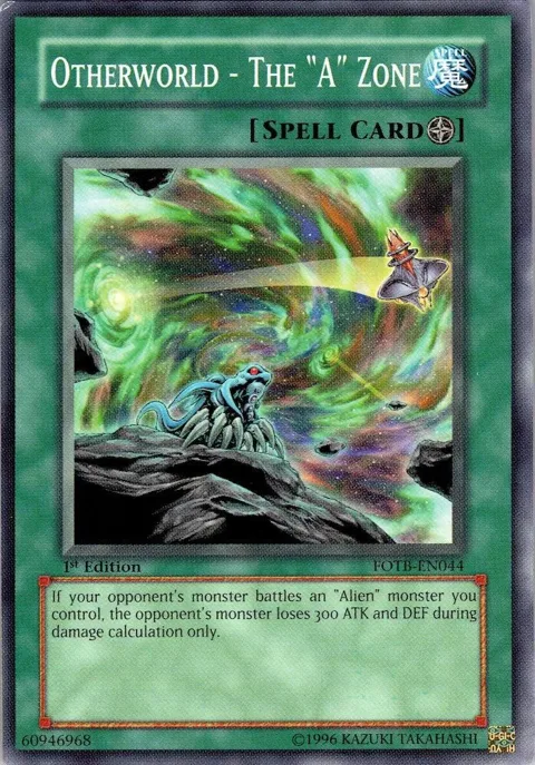 Otherworld - The "A" Zone FOTB-EN044 Unlimited Yu-Gi-Oh card from Force of the Breaker