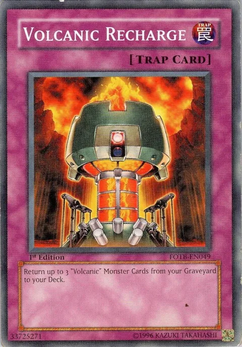 Volcanic Recharge FOTB-EN049 1st Edition Yu-Gi-Oh card from Force of the Breaker
