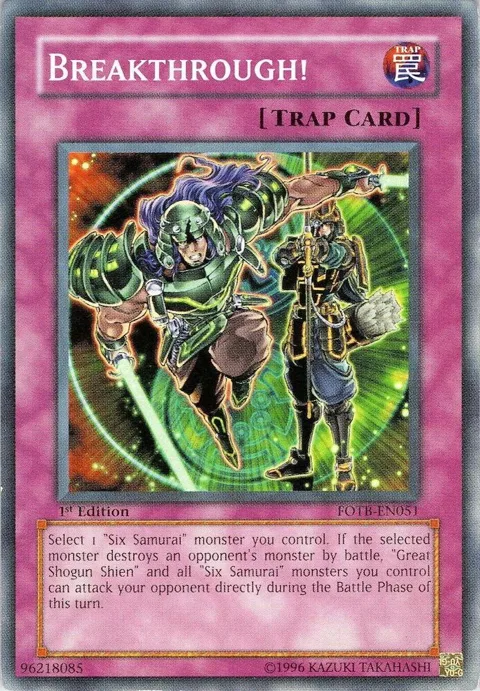Breakthrough! FOTB-EN051 1st Edition Yu-Gi-Oh card from Force of the Breaker