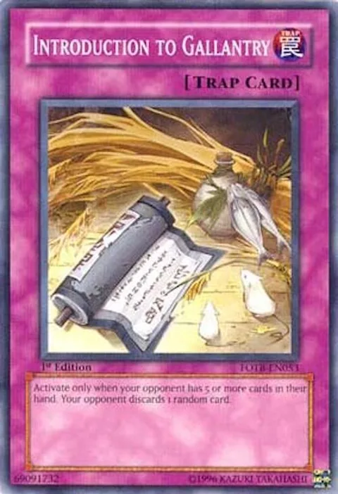 Introduction to Gallantry FOTB-EN053 Yu-Gi-Oh card from Force of the Breaker