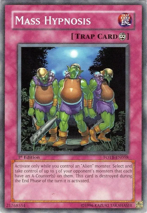 Mass Hypnosis FOTB-EN058 Unlimited Yu-Gi-Oh card from Force of the Breaker