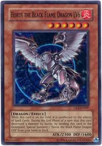 Horus the Black Flame Dragon LV6 DR3-EN007 Yu-Gi-Oh card from Dark Revelation Volume 3