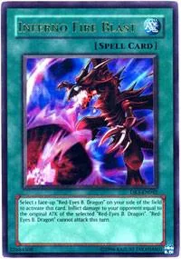 Inferno Fire Blast DR3-EN042 Yu-Gi-Oh card from Dark Revelation Volume 3
