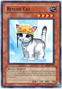 Rescue Cat DR3-EN153 Yu-Gi-Oh card from Dark Revelation Volume 3