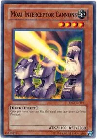 Moai Interceptor Cannons DR3-EN194 Yu-Gi-Oh card from Dark Revelation Volume 3