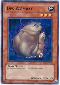 Des Wombat DR3-EN211 Yu-Gi-Oh card from Dark Revelation Volume 3