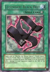 Legendary Black Belt DR3-EN225 Yu-Gi-Oh card from Dark Revelation Volume 3