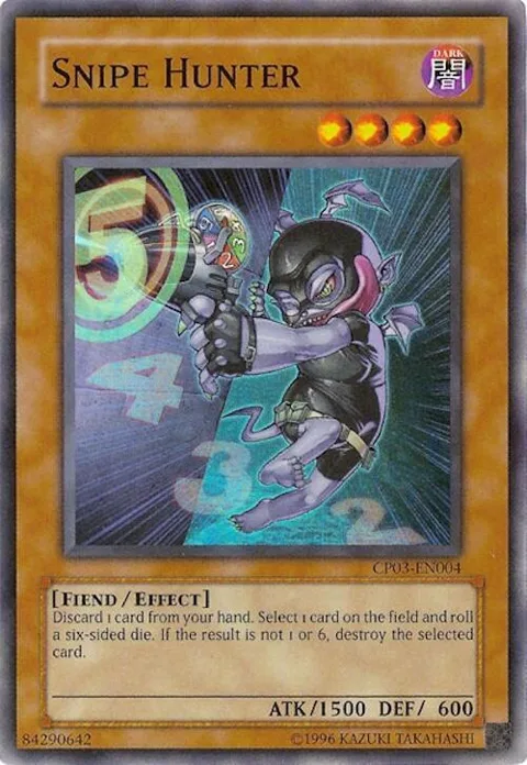 Snipe Hunter CP03-EN004 Yu-Gi-Oh card from Champion Pack 3