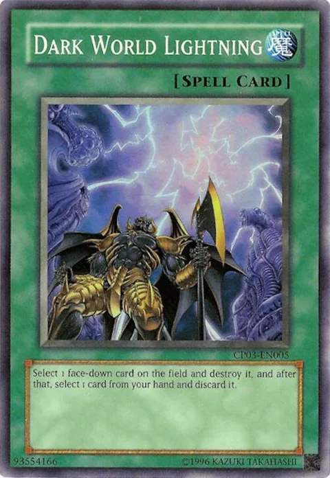 Dark World Lightning CP03-EN005 Yu-Gi-Oh card from Champion Pack 3