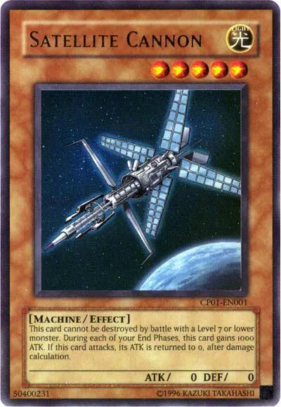Satellite Cannon CP01-EN001 Yu-Gi-Oh card from Champion Pack 1