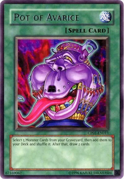 Pot of Avarice CP01-EN011 Yu-Gi-Oh card from Champion Pack 1