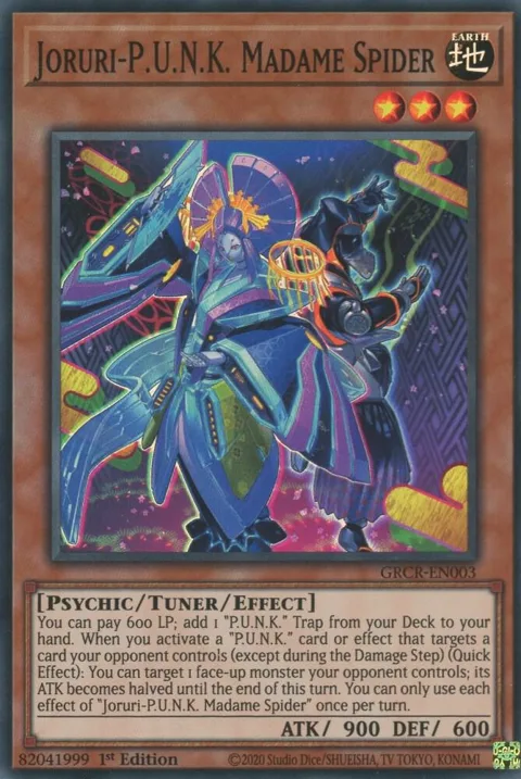 Joruri-P.U.N.K. Madame Spider GRCR-EN003 Yu-Gi-Oh card from The Grand Creators