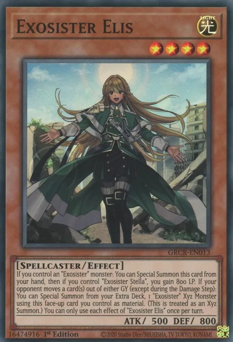 Exosister Elis GRCR-EN013 Yu-Gi-Oh card from The Grand Creators