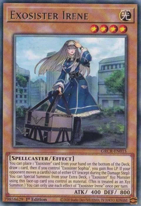 Exosister Irene GRCR-EN015 Yu-Gi-Oh card from The Grand Creators