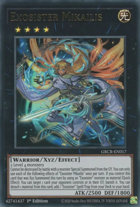 Exosister Mikailis GRCR-EN017 Yu-Gi-Oh card from The Grand Creators