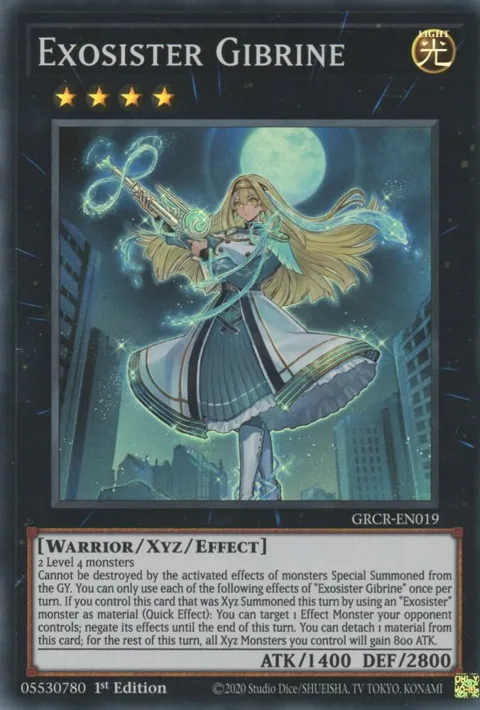 Exosister Gibrine GRCR-EN019 Yu-Gi-Oh card from The Grand Creators
