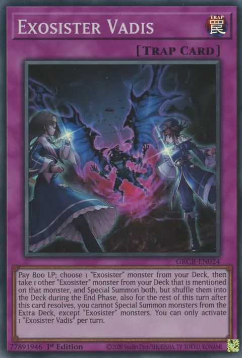 Exosister Vadis GRCR-EN024 Yu-Gi-Oh card from The Grand Creators