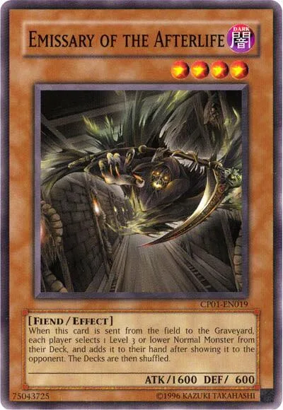 Emissary of the Afterlife CP01-EN019 Yu-Gi-Oh card from Champion Pack 1