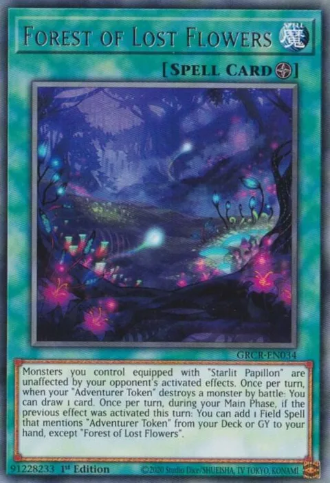 Forest of Lost Flowers GRCR-EN034 Yu-Gi-Oh card from The Grand Creators