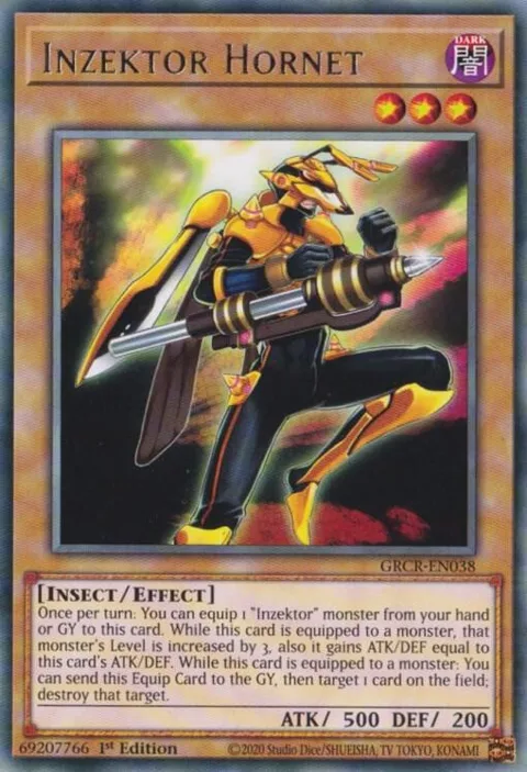 Inzektor Hornet GRCR-EN038 Yu-Gi-Oh card from The Grand Creators