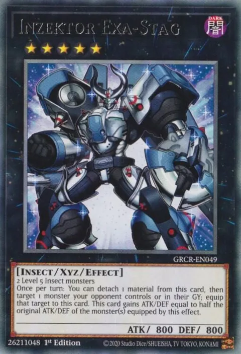 Inzektor Exa-Stag GRCR-EN049 Yu-Gi-Oh card from The Grand Creators