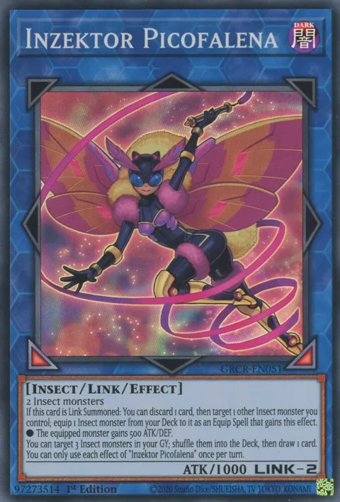Inzektor Picofalena GRCR-EN051 Yu-Gi-Oh card from The Grand Creators