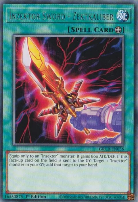 Inzektor Sword - Zektkaliber GRCR-EN056 Yu-Gi-Oh card from The Grand Creators