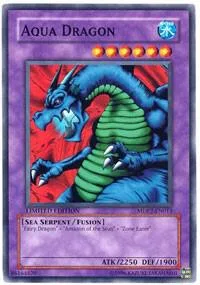 Aqua Dragon MDP2-EN013 Yu-Gi-Oh card from McDonald's Promo Series 2