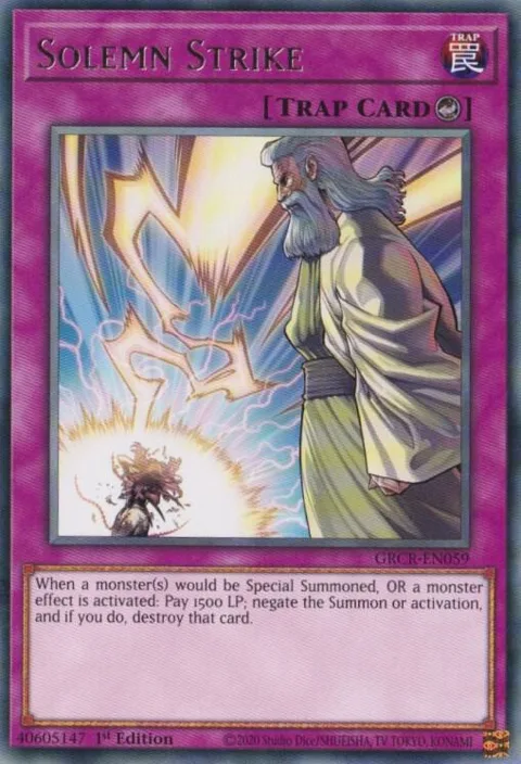 Solemn Strike GRCR-EN059 Yu-Gi-Oh card from The Grand Creators
