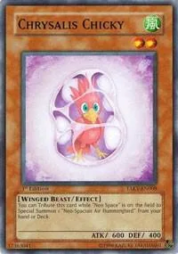 Chrysalis Chicky TAEV-EN008 1st Edition Yu-Gi-Oh card from Tactical Evolution