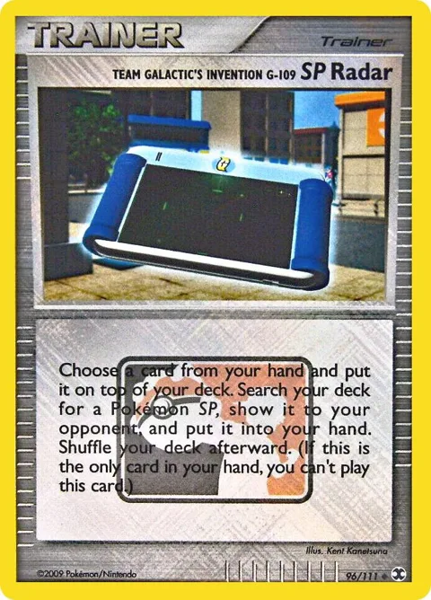 Team Galactic's Invention G-109 SP Radar - 96/111 League Promo #096/111 Reverse Holofoil Pokémon card from League & Championship Cards