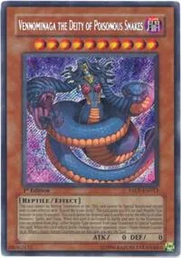 Vennominaga the Deity of Poisonous Snakes TAEV-EN013 1st Edition Yu-Gi-Oh card from Tactical Evolution