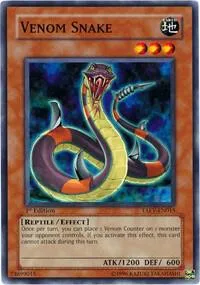 Venom Snake TAEV-EN015 Unlimited Yu-Gi-Oh card from Tactical Evolution