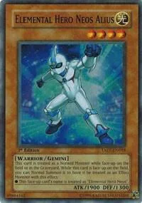 Elemental Hero Neos Alius TAEV-EN018 Unlimited Yu-Gi-Oh card from Tactical Evolution